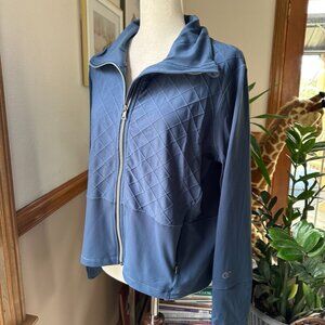 CALIA by Carrie Underwood, Cropped Athletic Jacket, Blue, L, EUC